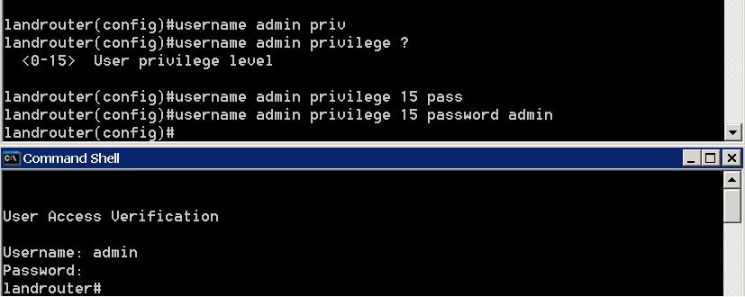privilegi cisco