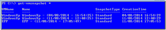 get-vmsnapshot